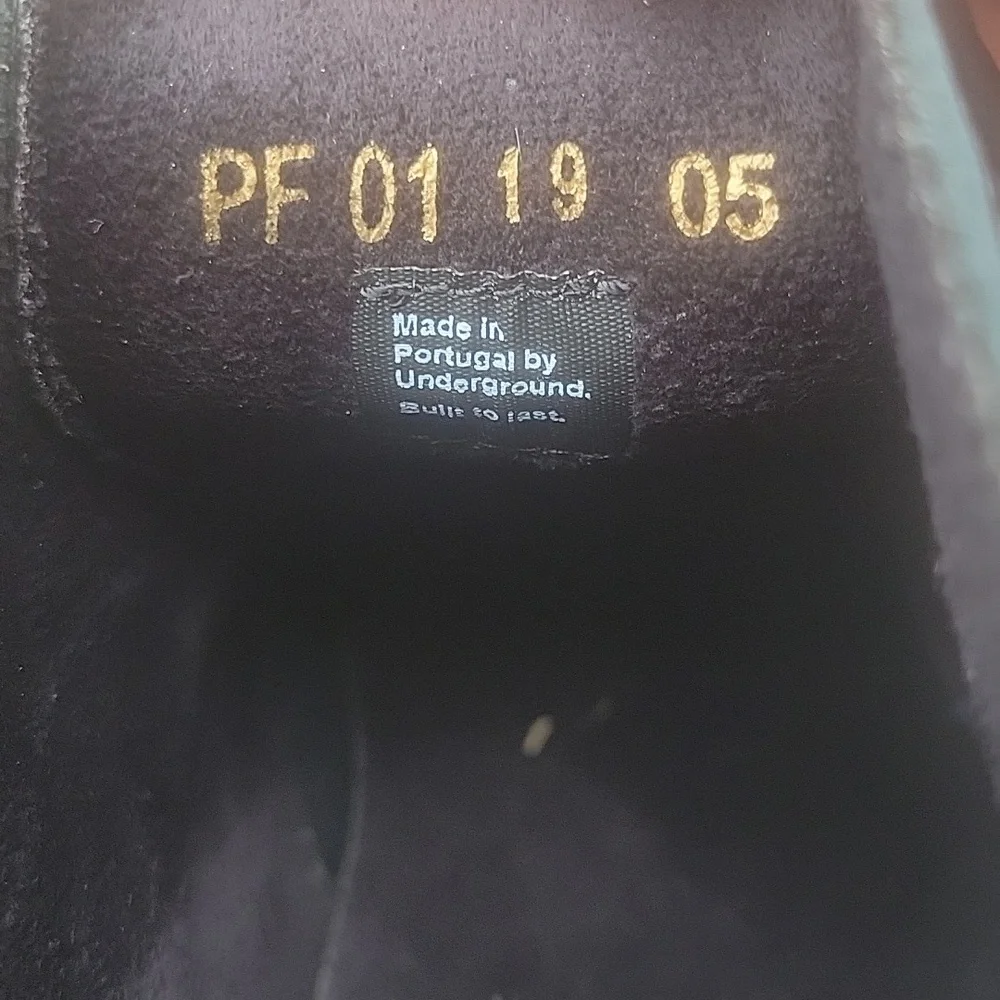 Underground Original Bowie Creeper Single Sole Leather Boot